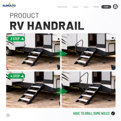 ALMULOO mounting kit and instructions displayed for easy installation
