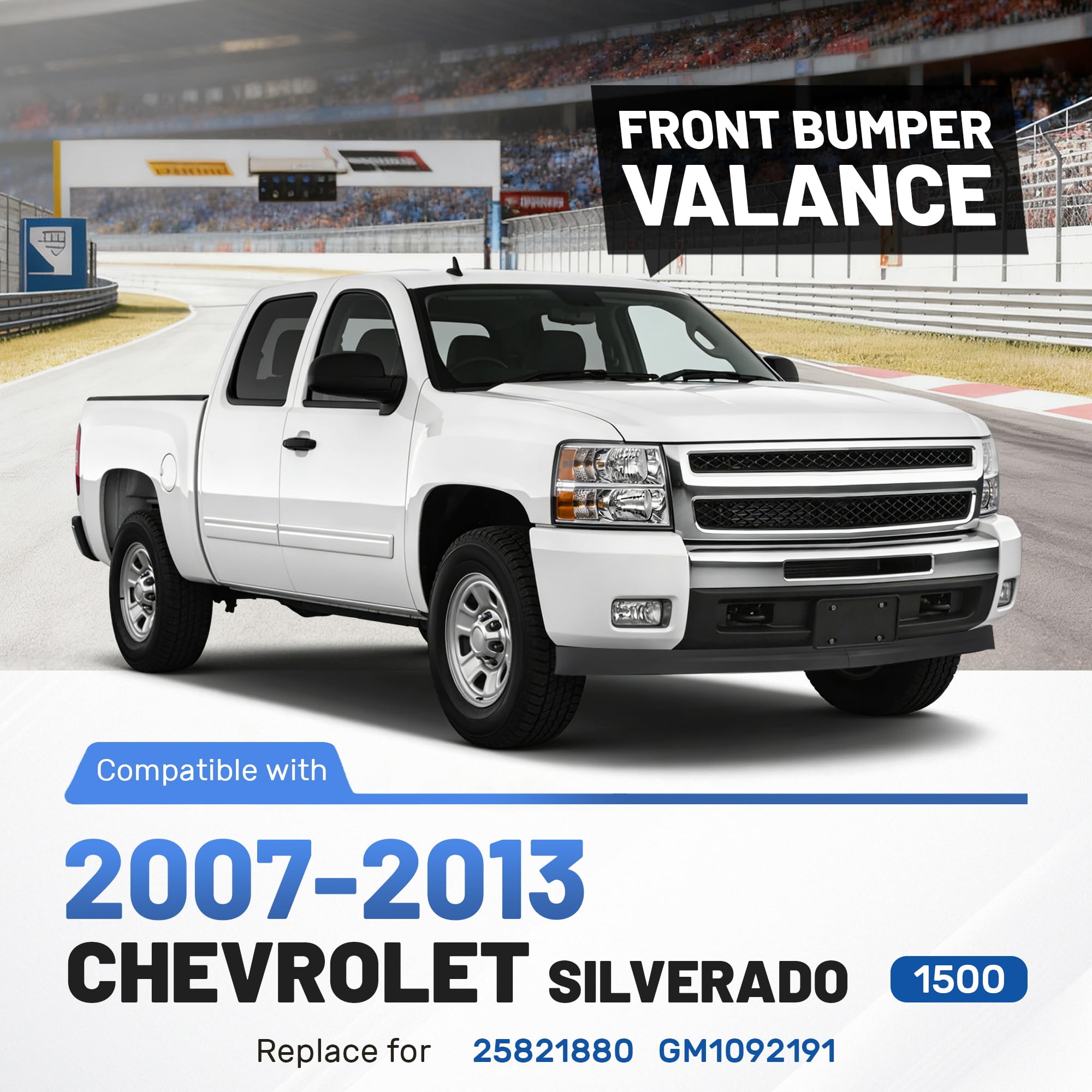 ALMULOO valance side profile highlighting contour for improved aerodynamics