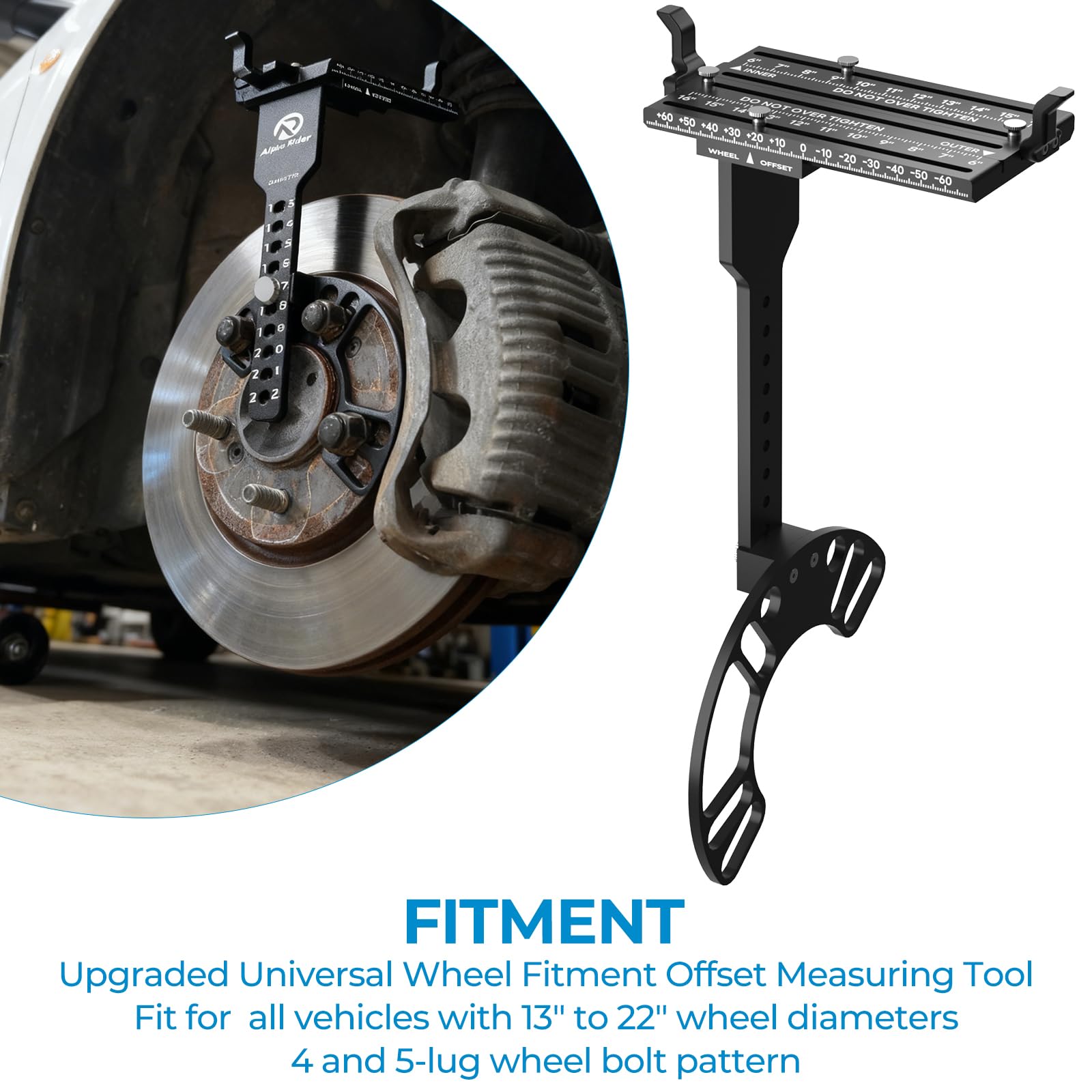 Alpha Rider detail of stainless hand-tightening screw for faster, tool-free adjustments