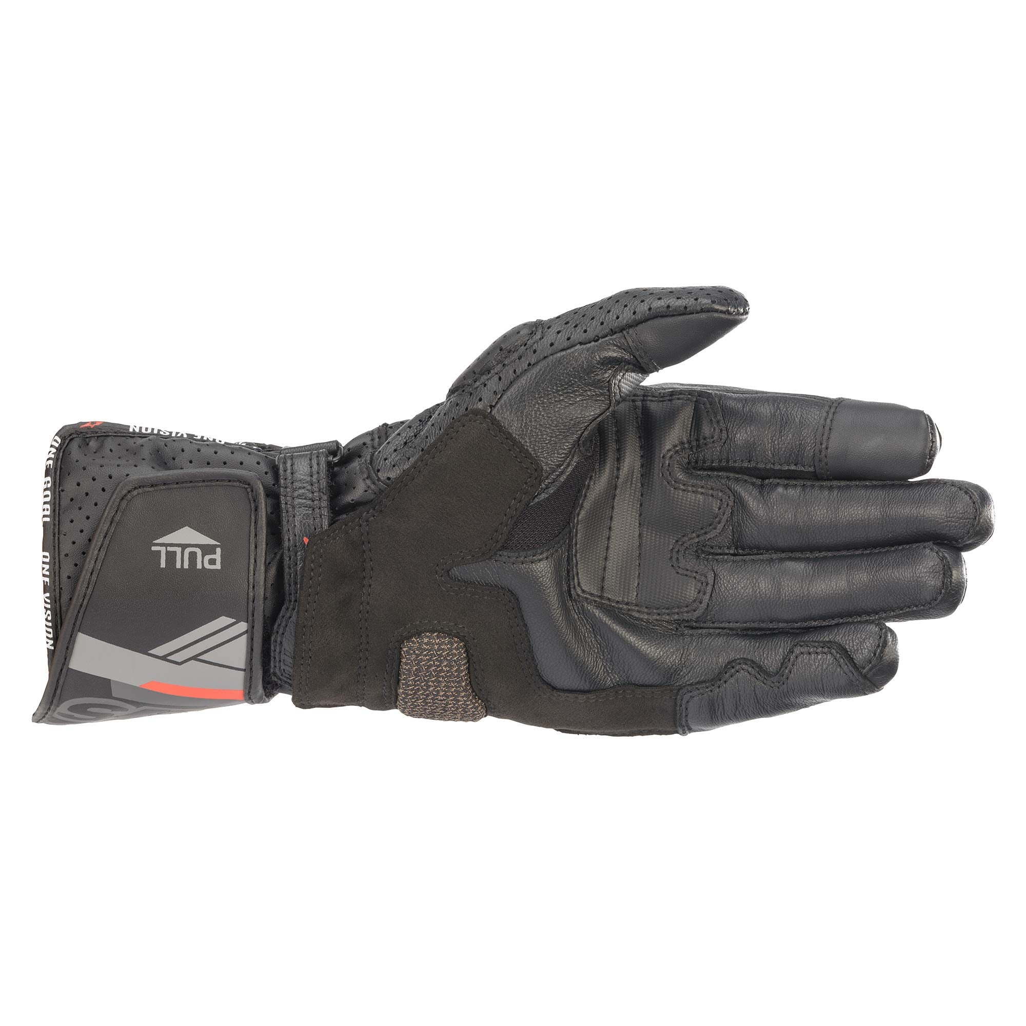 Alpinestars SP-8 V3 palm and knuckle detail highlighting reinforced grip and impact armor