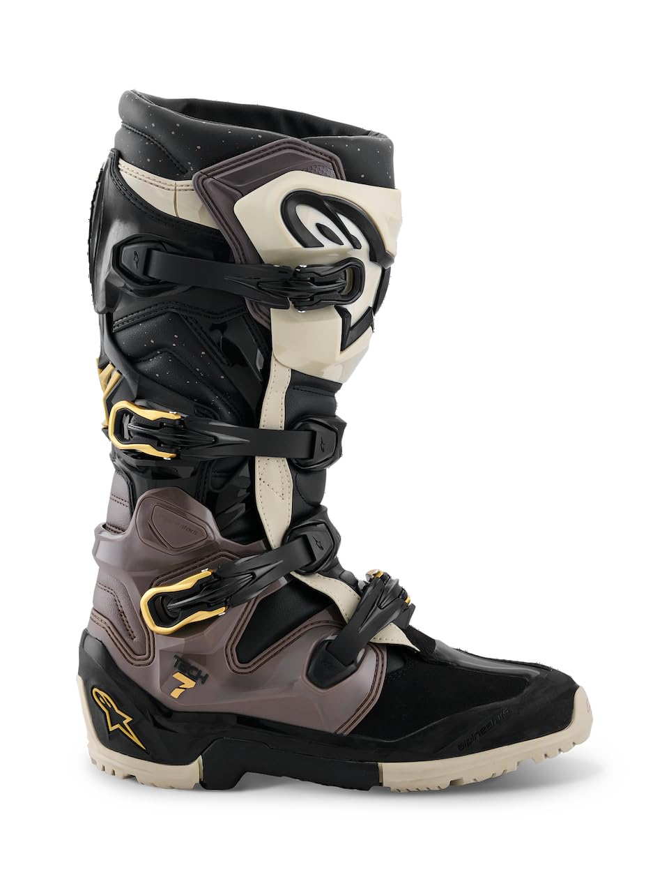 Alpinestars Tech 7 front profile showing protection and ride-ready design benefit control