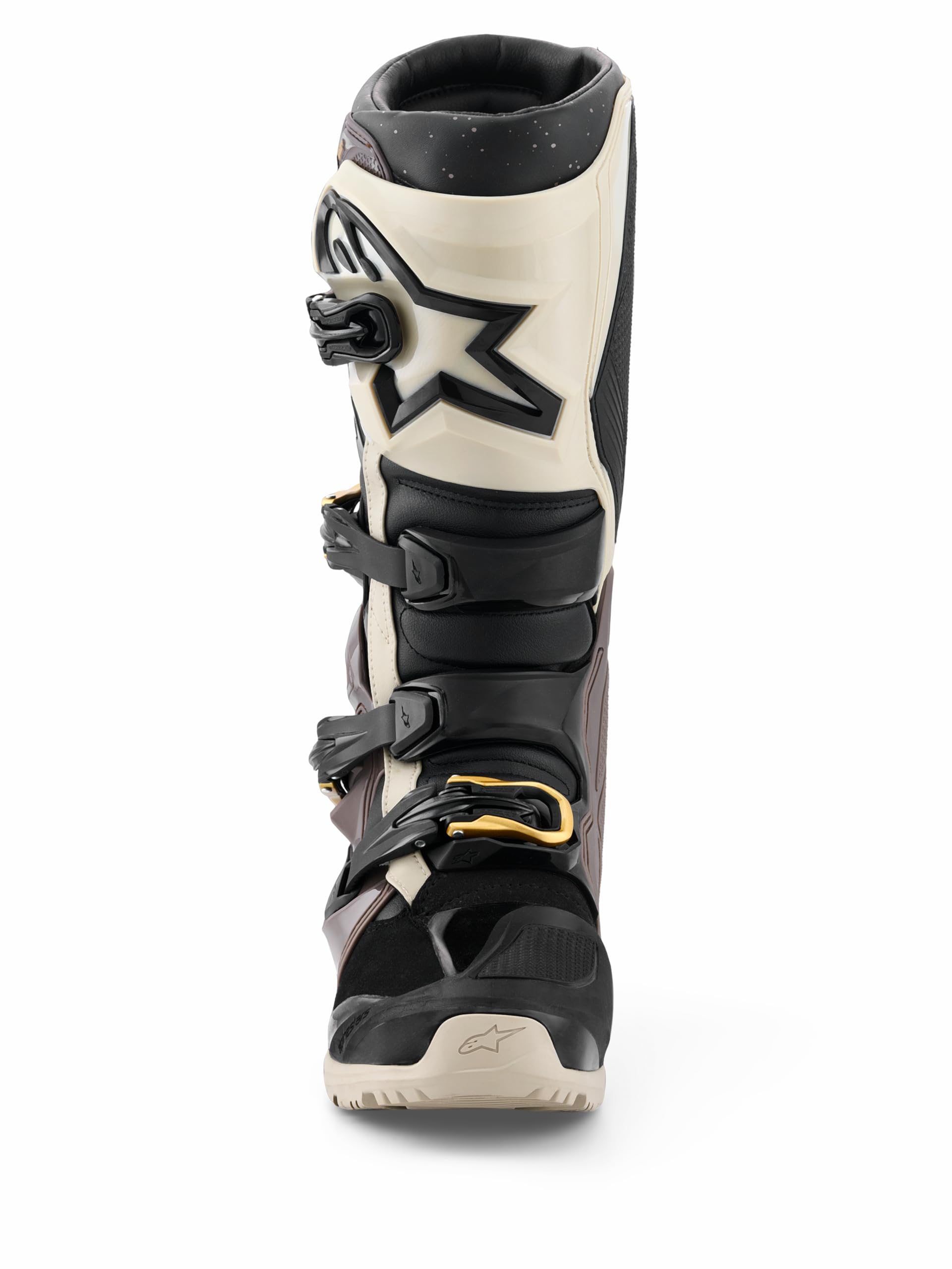 Alpinestars Tech 7 contoured shin and calf plate that blocks debris and absorbs impact