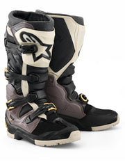 Alpinestars Tech 7 lateral view highlighting dual-pivot ankle system for improved stability