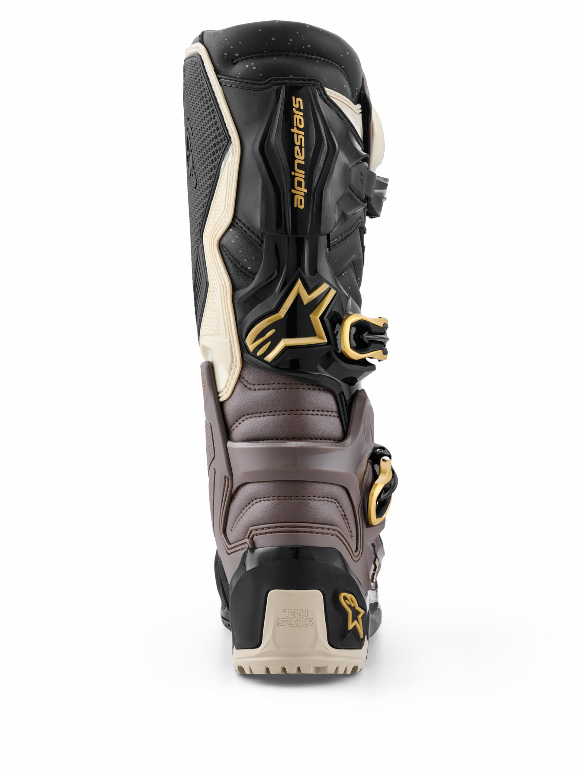 Alpinestars Tech 7 microfiber upper texture close-up offering abrasion resistance and easy cleaning