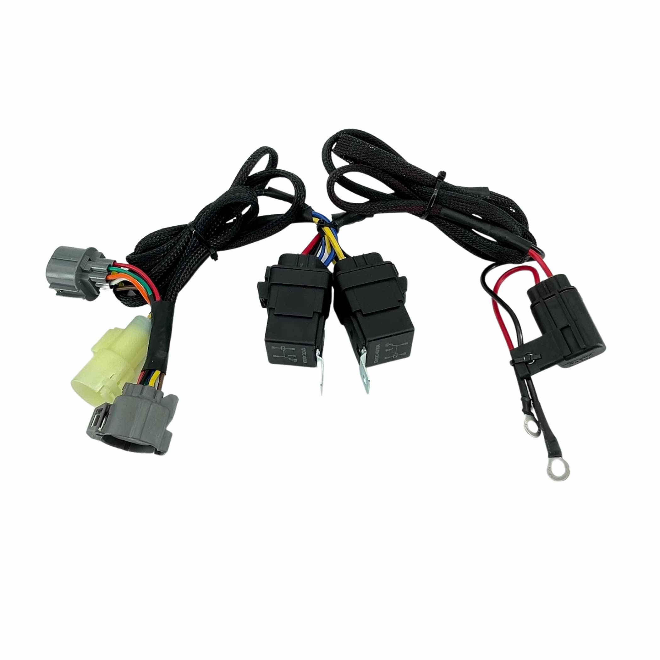 ALTBET front view of harness kit showing full assembly and quick install benefit