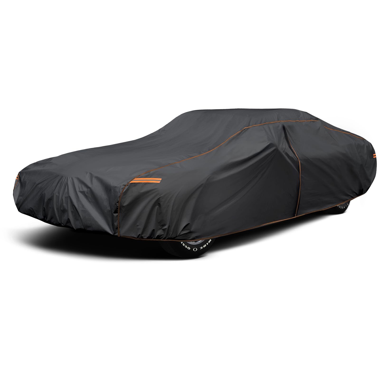AltoCover front view on a sedan showing full-length protection and fit
