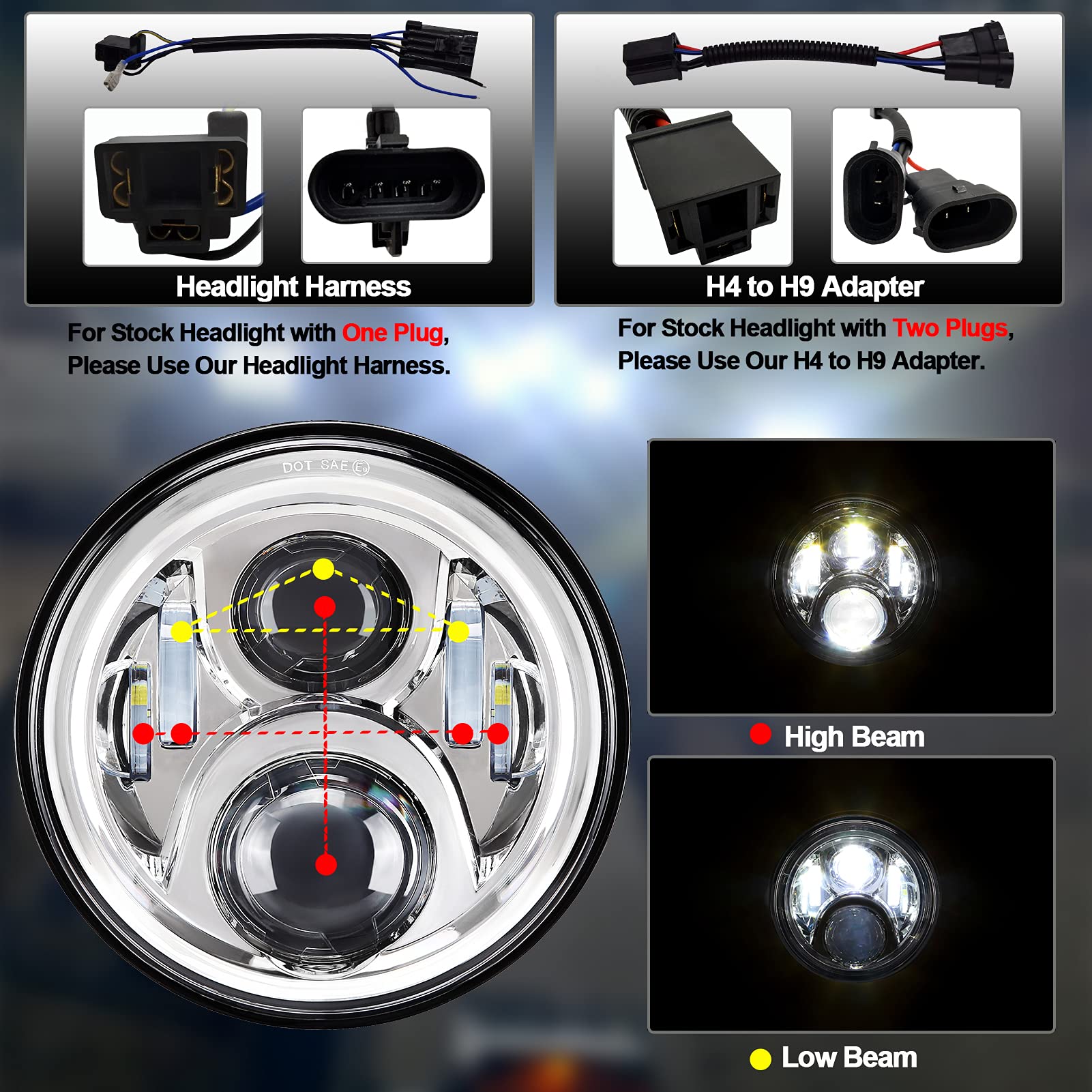 alyoned 4.5-inch fog lights front pair highlighting balanced passing light advantage