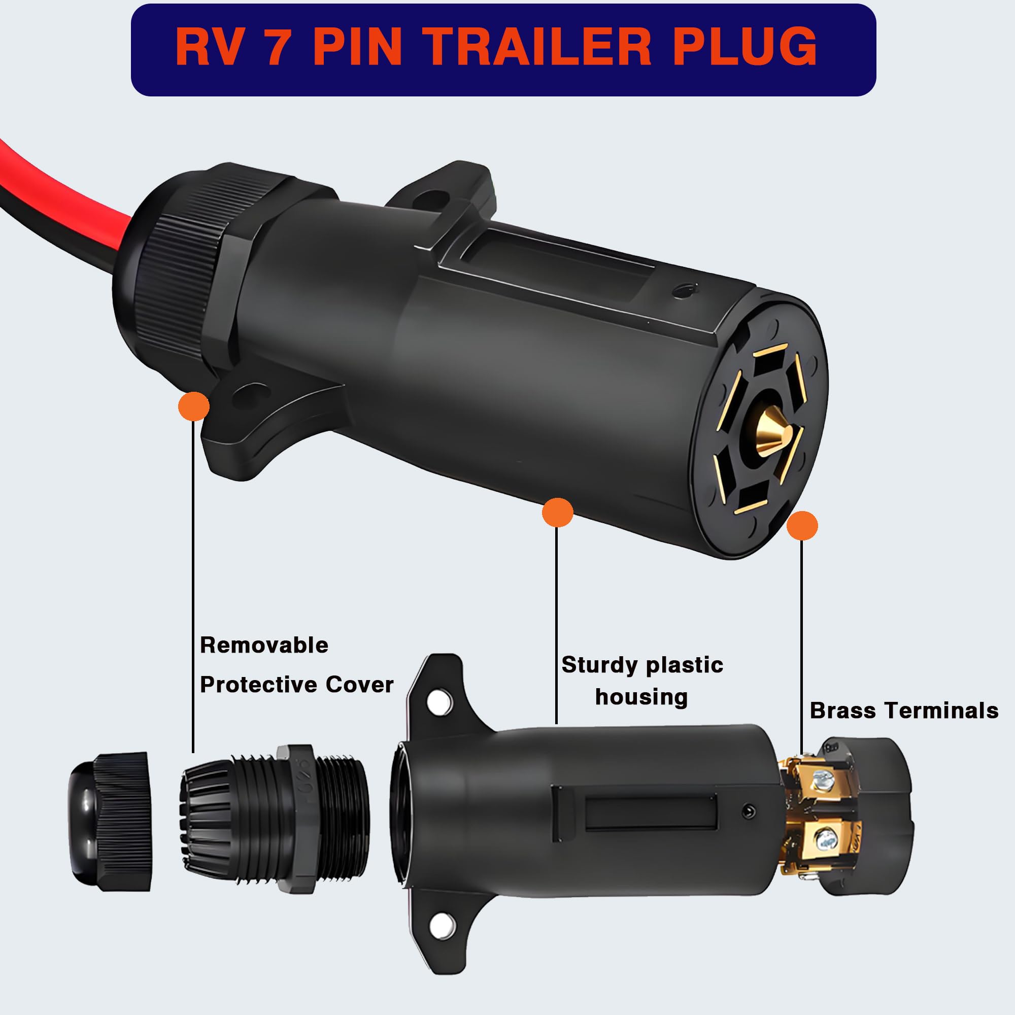 AMAKE SAE dust cap protecting connector from rain and dust for longer life