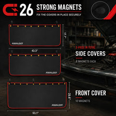 Amaloot side profile showing magnets holding cover securely