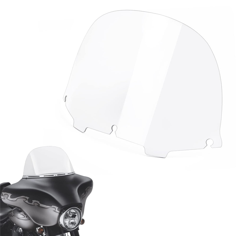 Amazicha clear windshield front profile showing clean airflow benefits