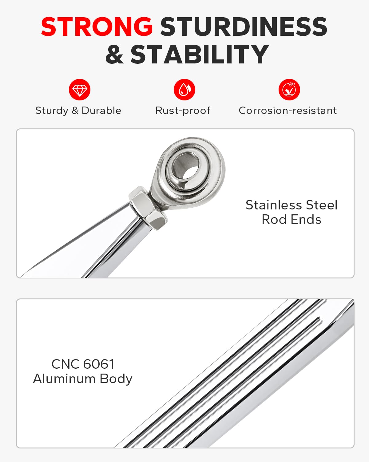 Amazicha CNC 6061 aluminum body detail for strength and durability