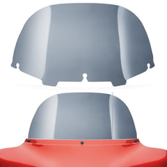 Amazicha front view installed on Harley showing low-profile wind protection