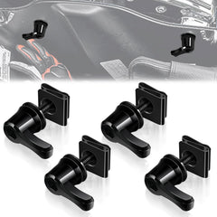 Amazicha front view of mounted saddlebag bolts showing secure fit and theft deterrent