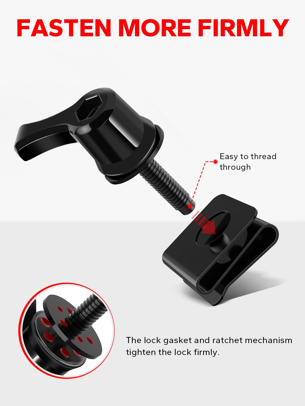 Amazicha hand installing lever bolt showing easier grip and faster fit