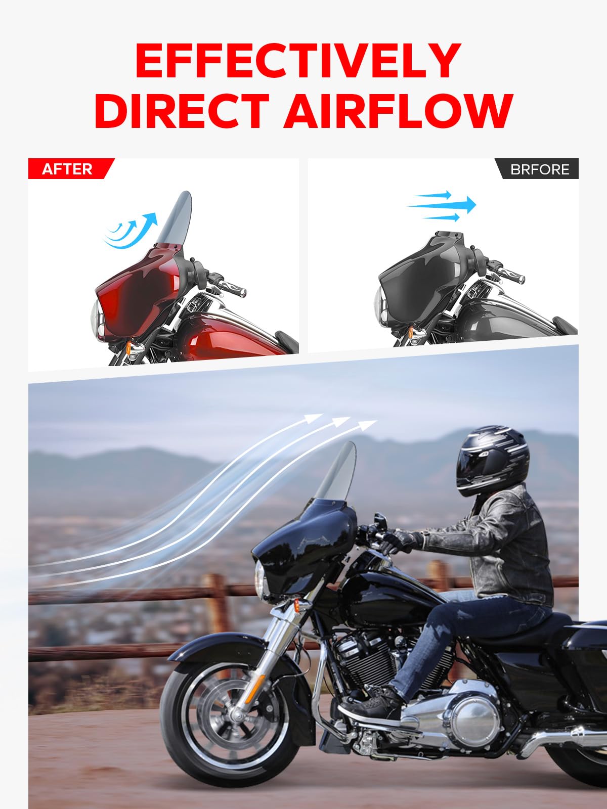 Amazicha mounted on a Street Glide fairing demonstrating precise compatibility