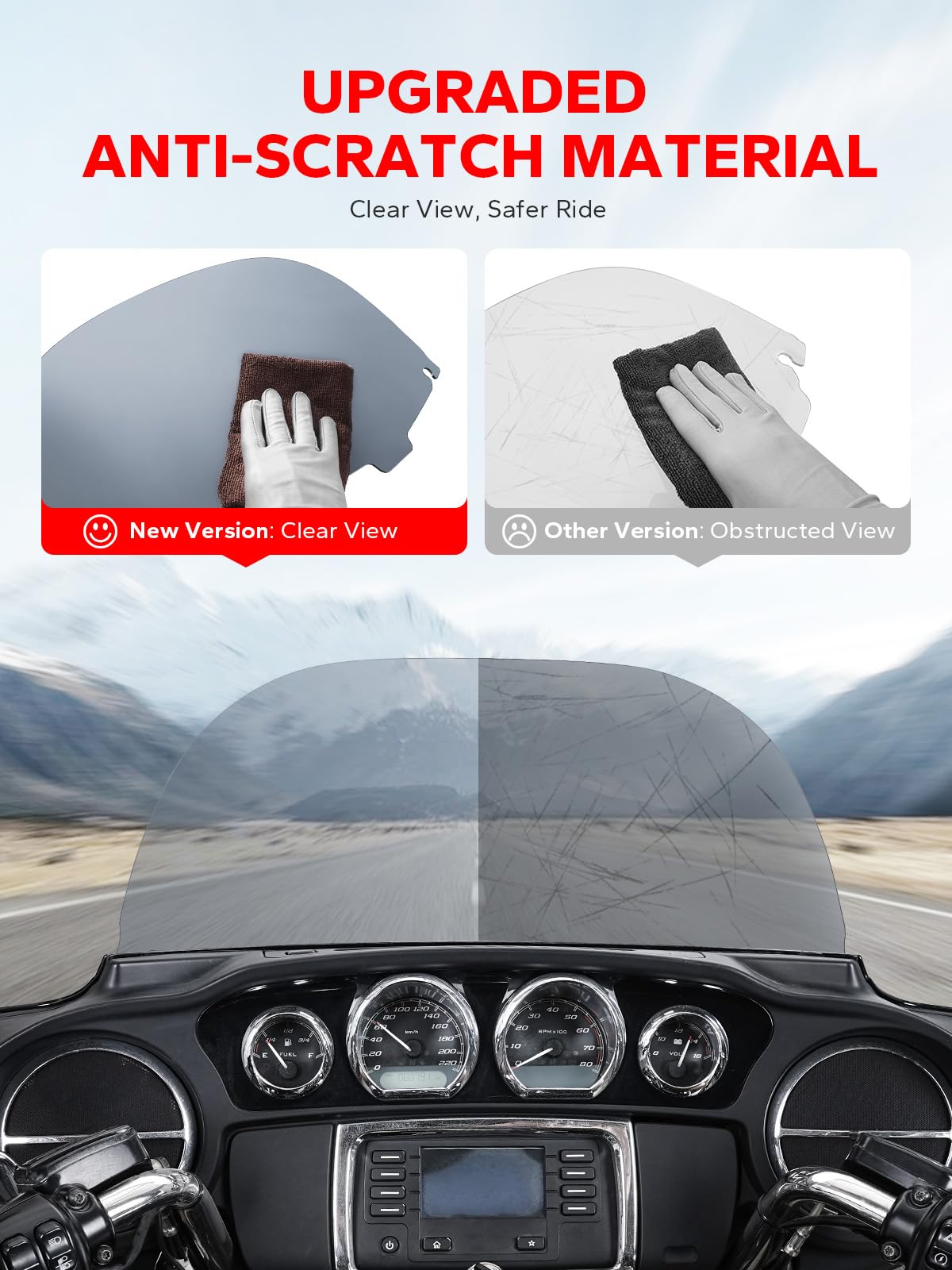Amazicha anti-scratch surface texture emphasizing long-lasting clarity