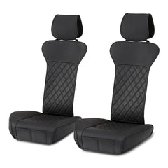 Amazon Basics front seat covers full front view showing neat protection and style