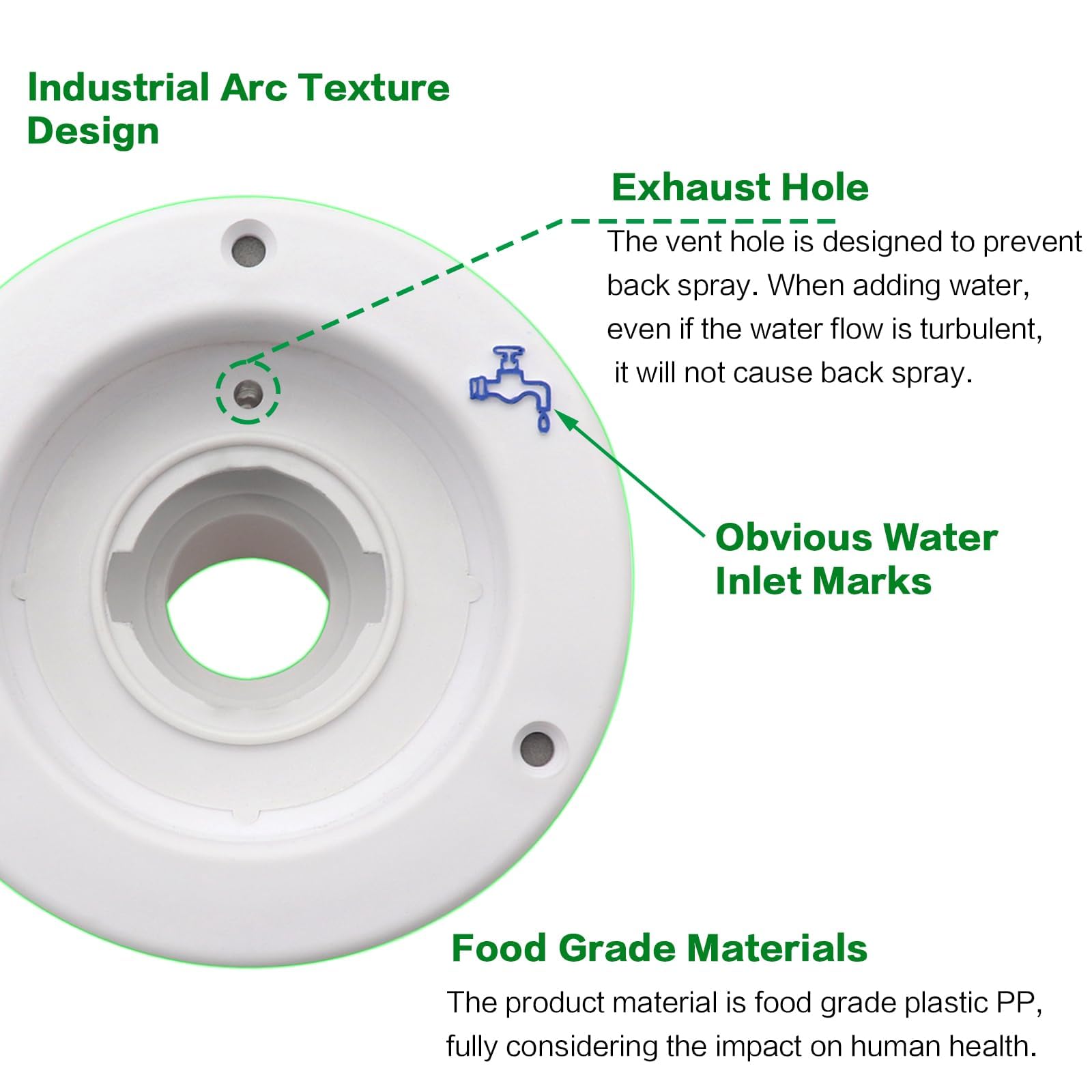 Ambuker 39mm large-diameter mouth visible for faster gravity filling