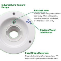 Ambuker 39mm large-diameter mouth visible for faster gravity filling