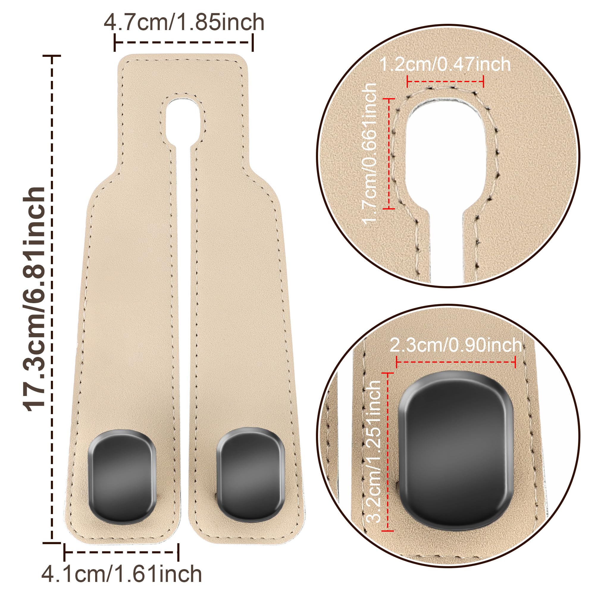 Amelity close-up of leather wrap texture highlighting durable finish and scratch protection