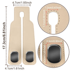 Amelity close-up of leather wrap texture highlighting durable finish and scratch protection