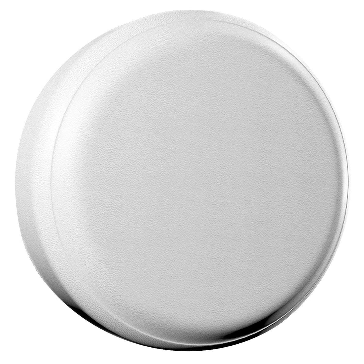 AmFor front view spare tire cover showing clean white protection and improved look