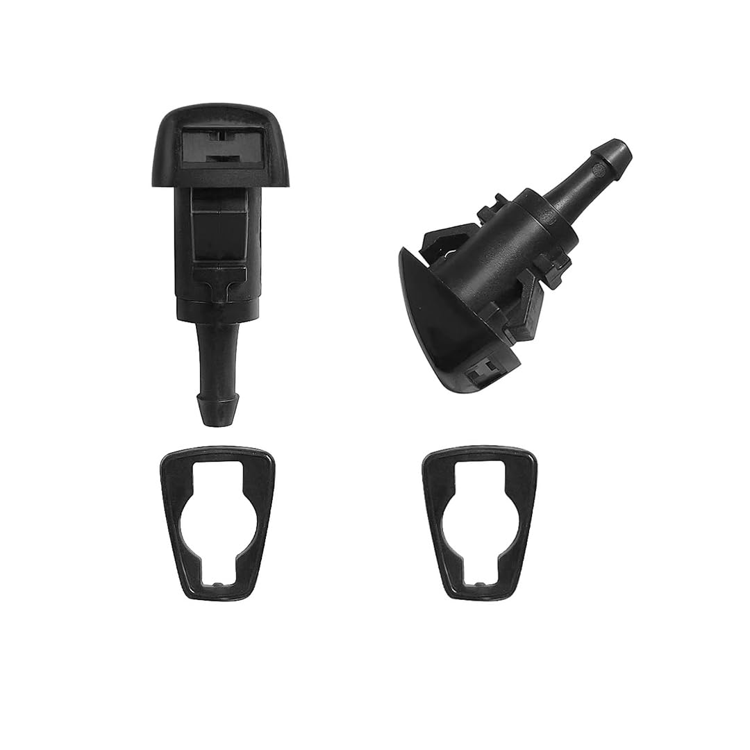 AMFRNE front nozzle pair showing packaging and included pieces, easy replacement benefit
