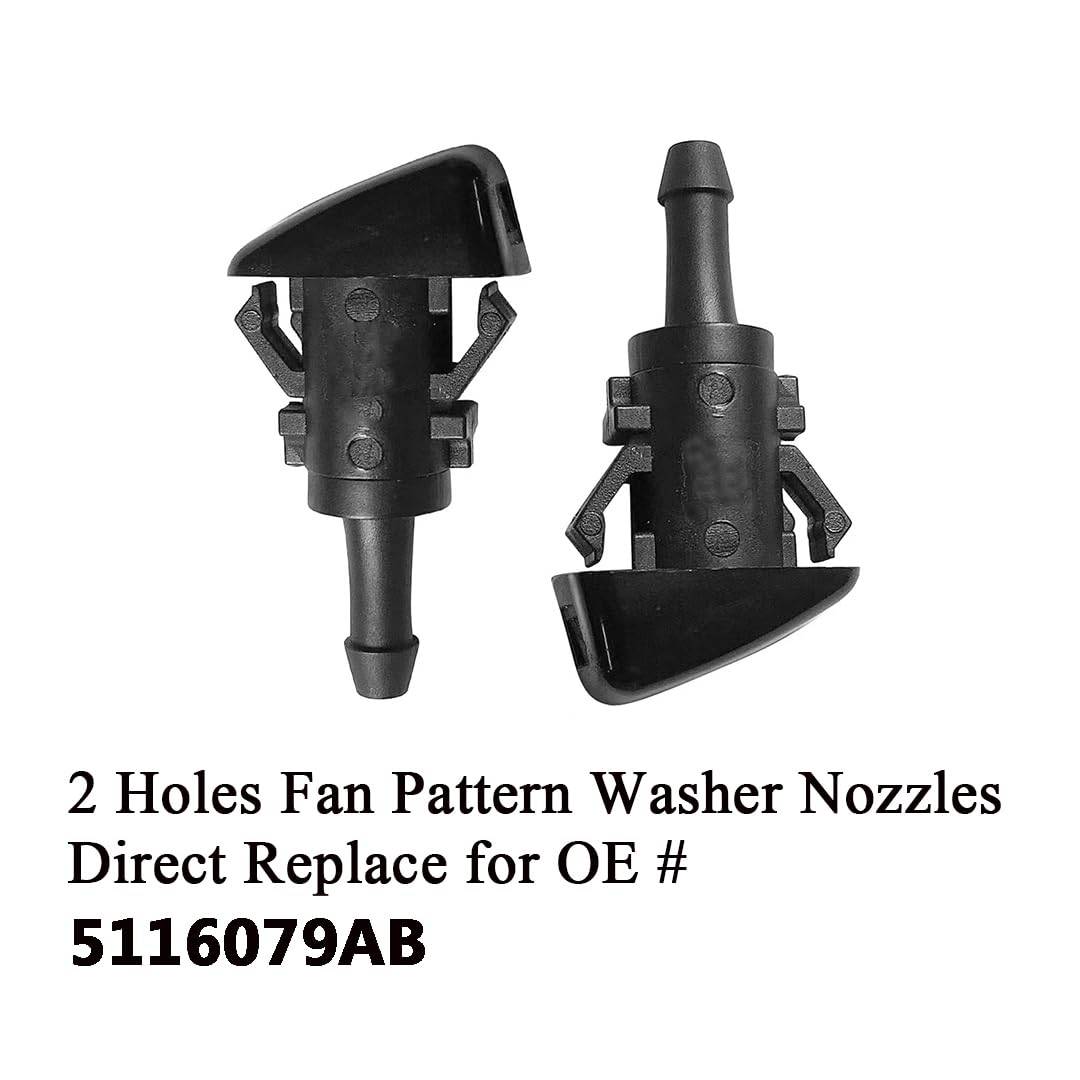 AMFRNE nozzle close-up showing dual-hole fan pattern for improved coverage