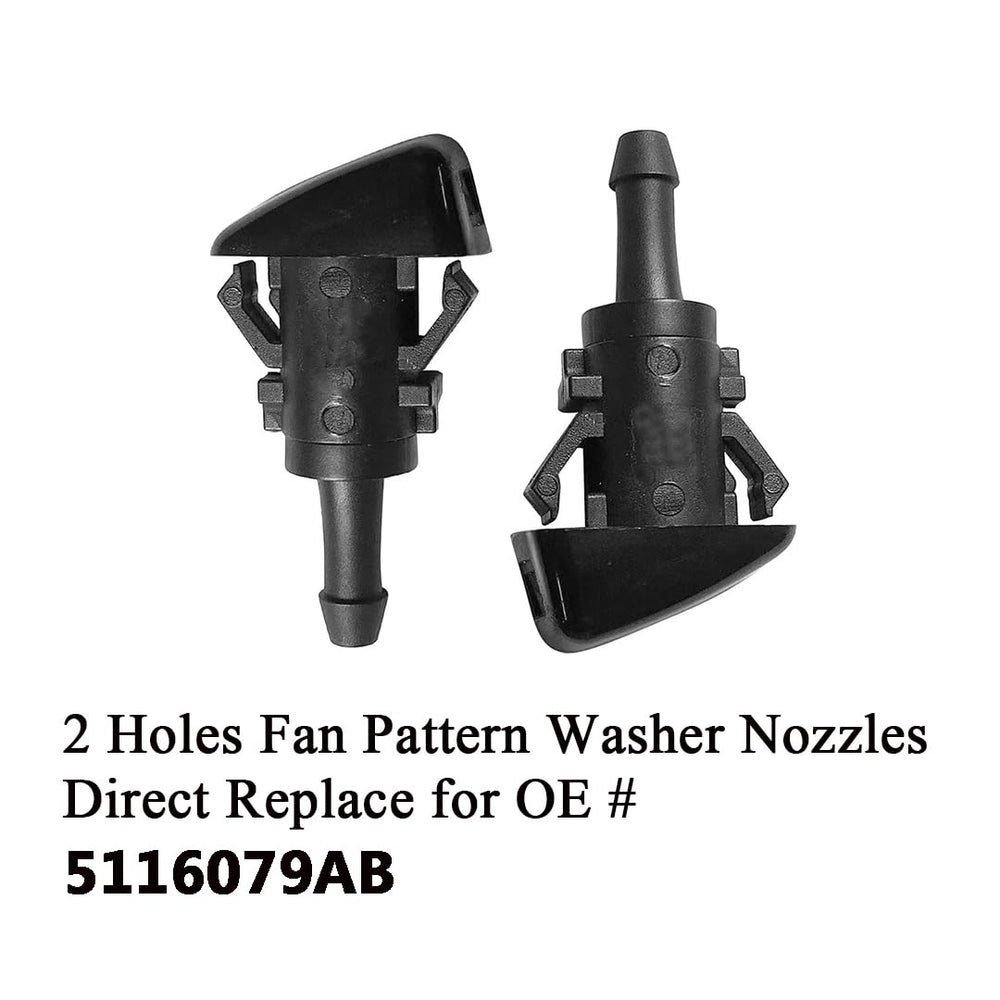AMFRNE nozzle close-up showing dual-hole fan pattern for improved coverage