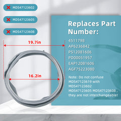 AMI PARTS gasket installed on LG washer demonstrating secure seal and no leaks