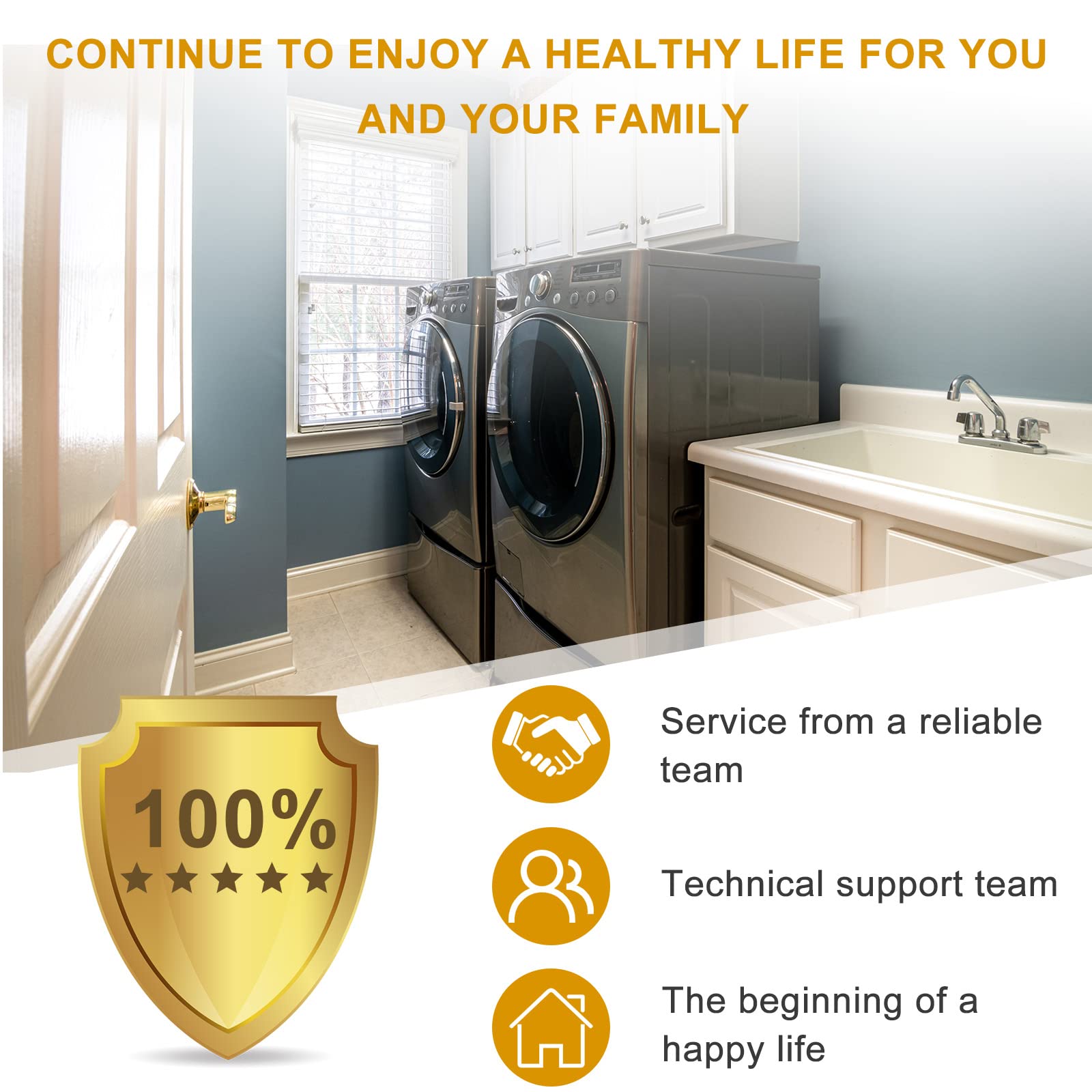 AMI PARTS cap in a washer repair scene showing easy DIY replacement benefit
