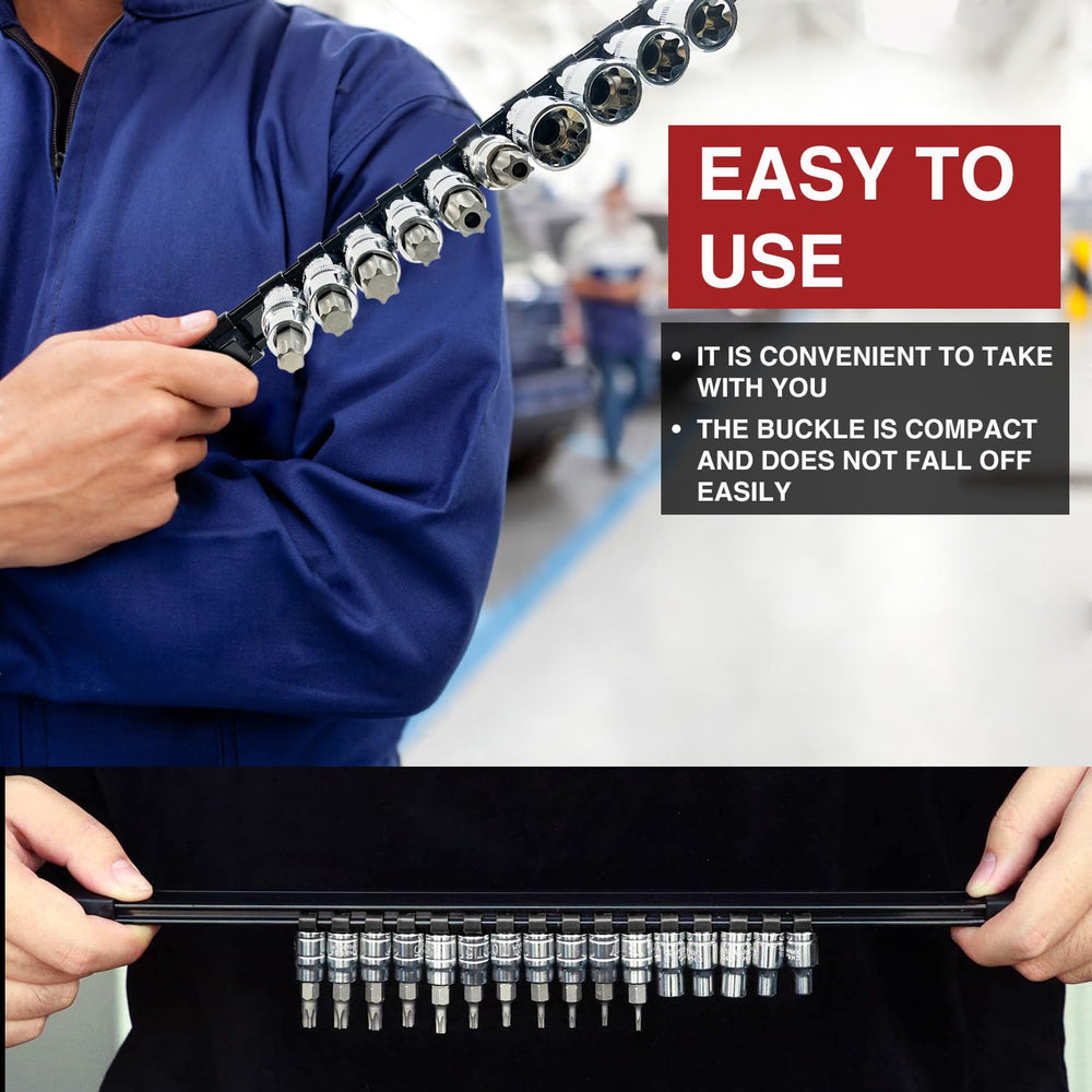 AMM end cap detail highlighting removable end cap for cleaning and custom rail length