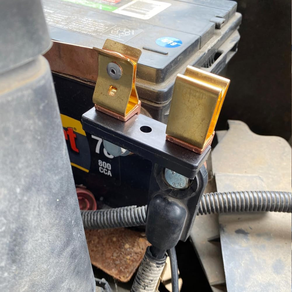 Ampper lifestyle image at a dock illustrating battery isolation during off-season storage