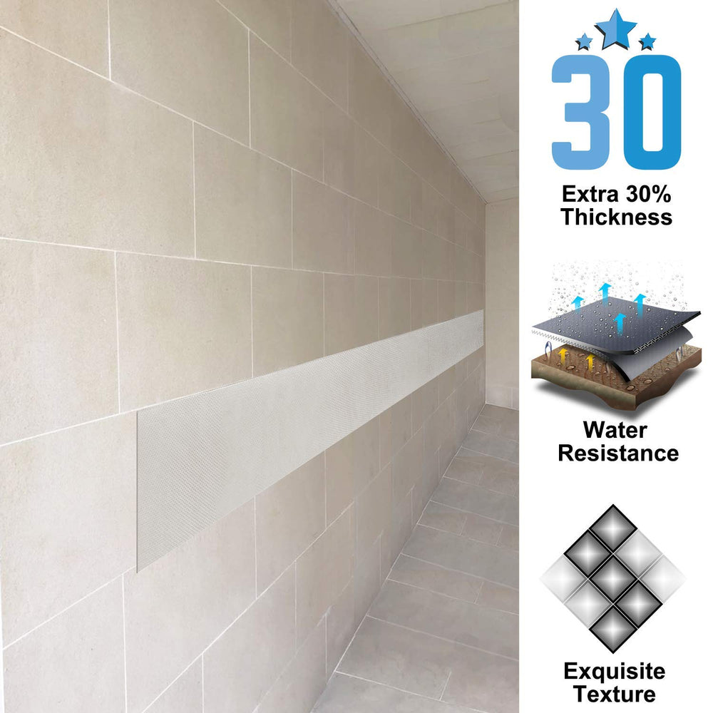 AMPULLA edge view highlighting adhesive-ready back and easy installation