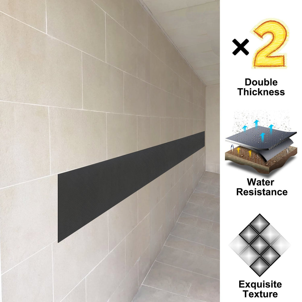 AMPULLA installation in garage showing protector absorbing a car door impact