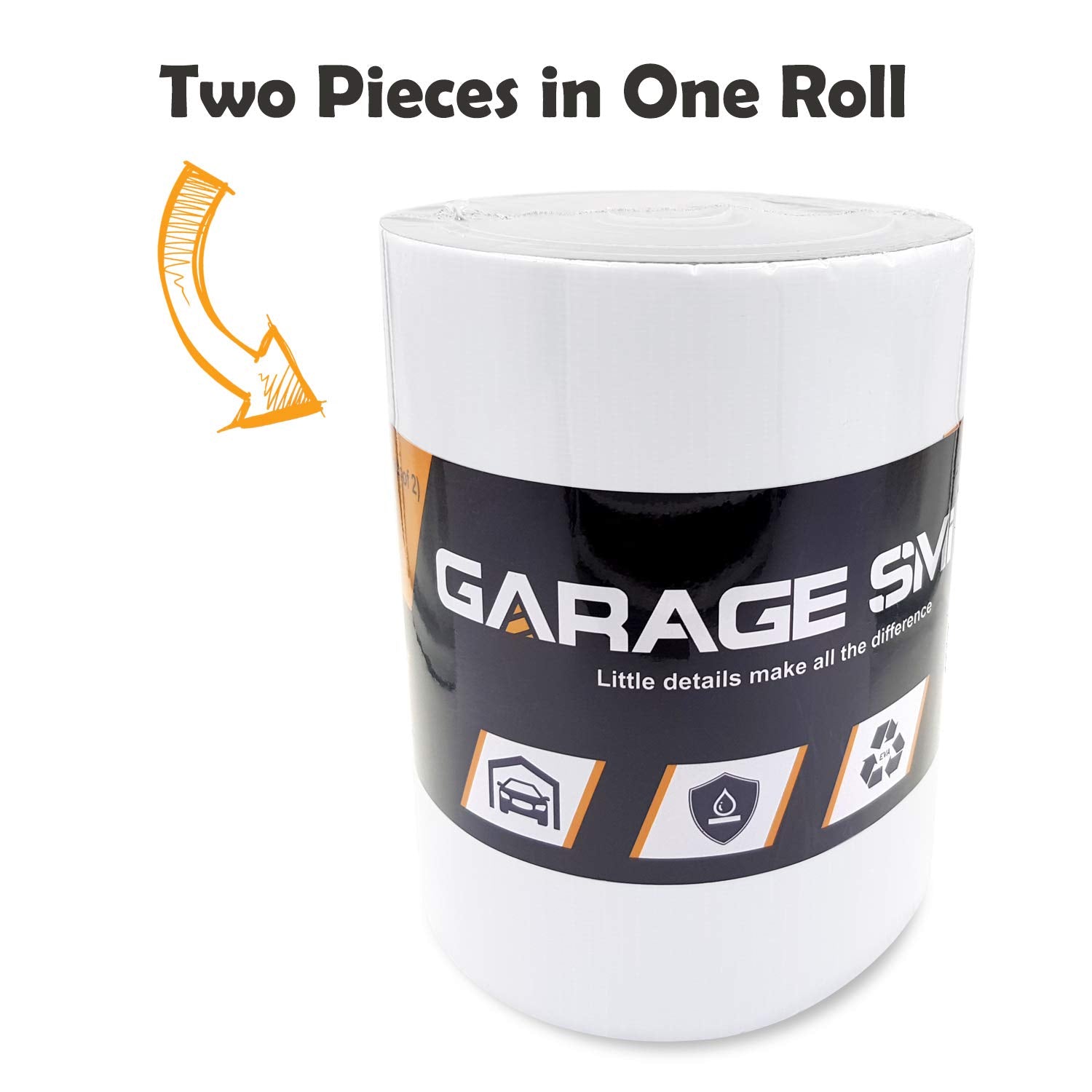 AMPULLA in a garage lifestyle shot protecting wall and vehicle