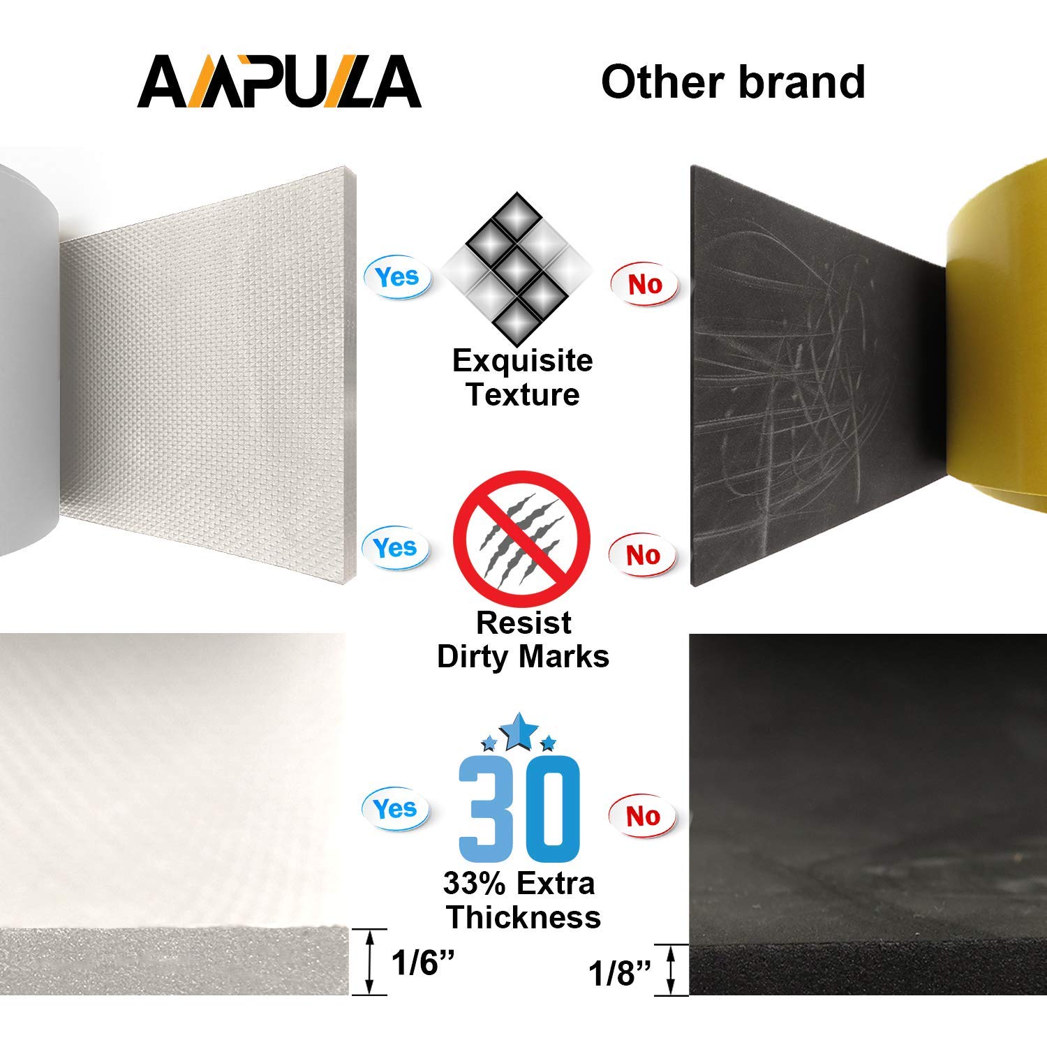 AMPULLA installed protecting car door area to prevent dents