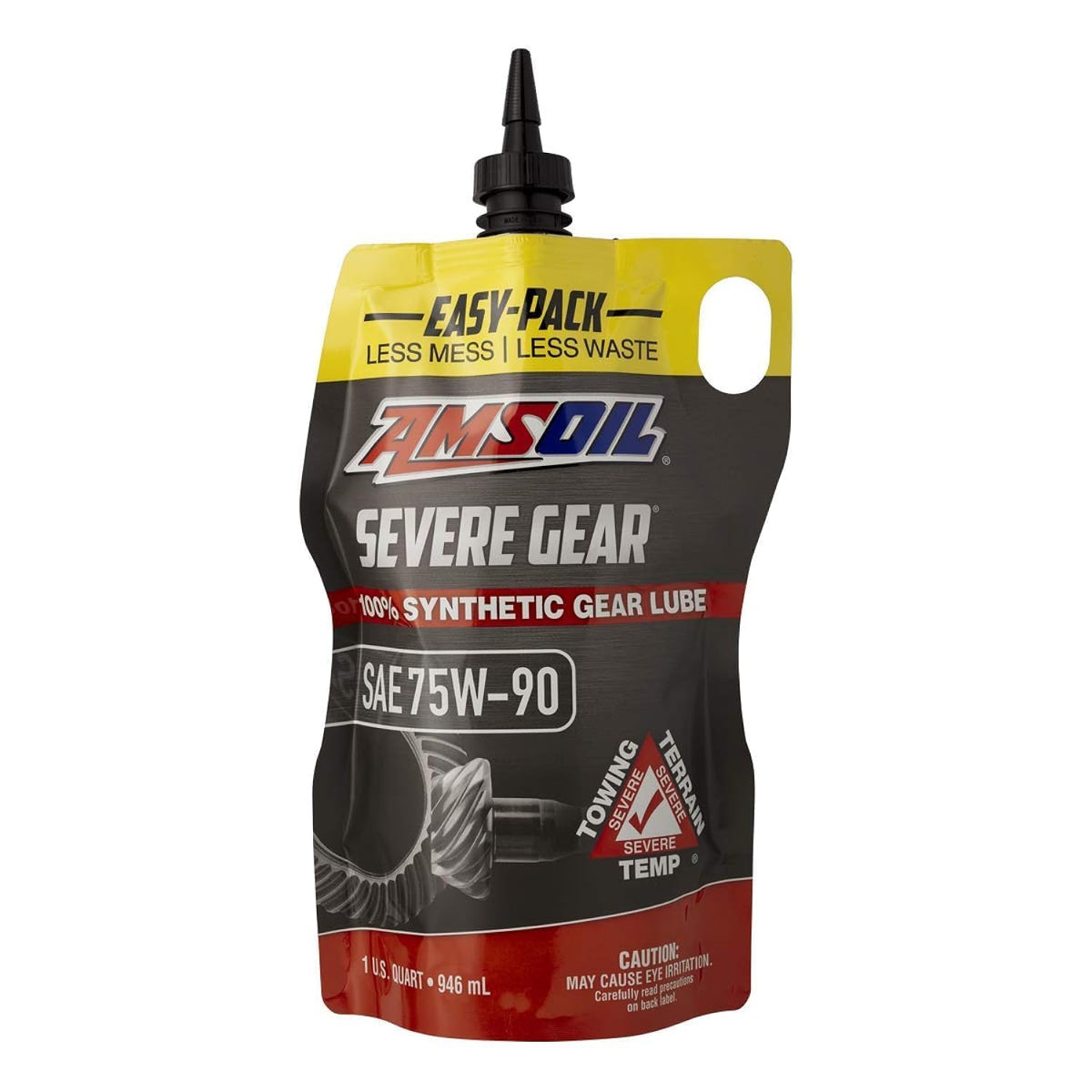 Amsoil SVGPK quart front view showing label and product benefit for gear protection