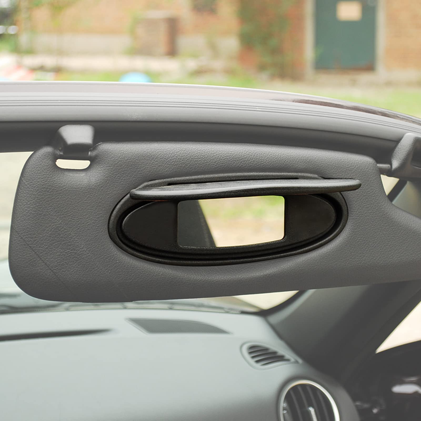 AMSPRAC visor covers in Porsche interior improving cabin aesthetics