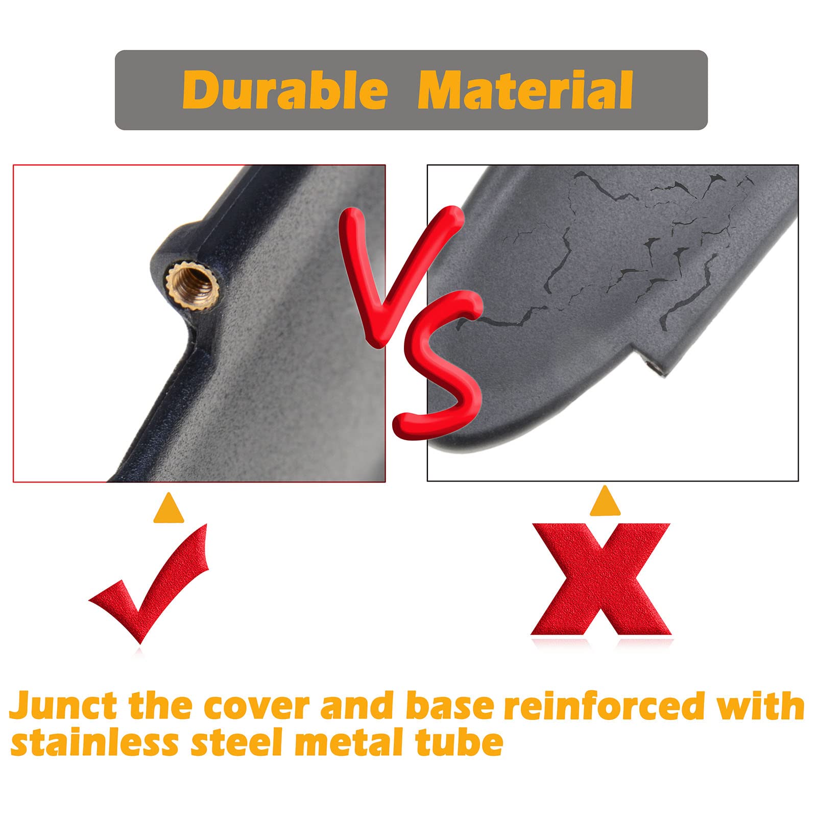 AMSPRAC screws and orange installation tool included for easy fitting