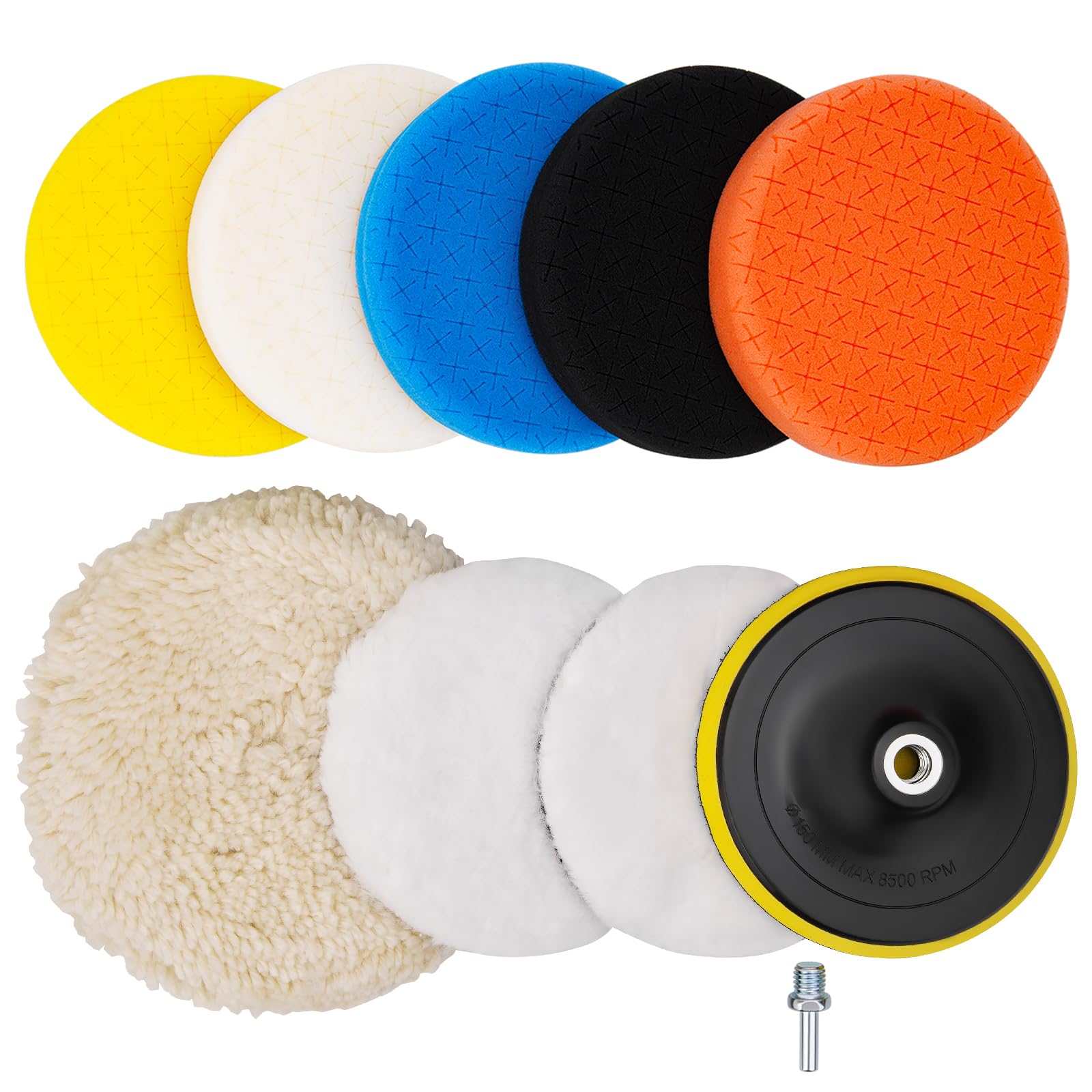 ANAHAF front packaging showing full 10-piece pad kit and accessories for quick setup