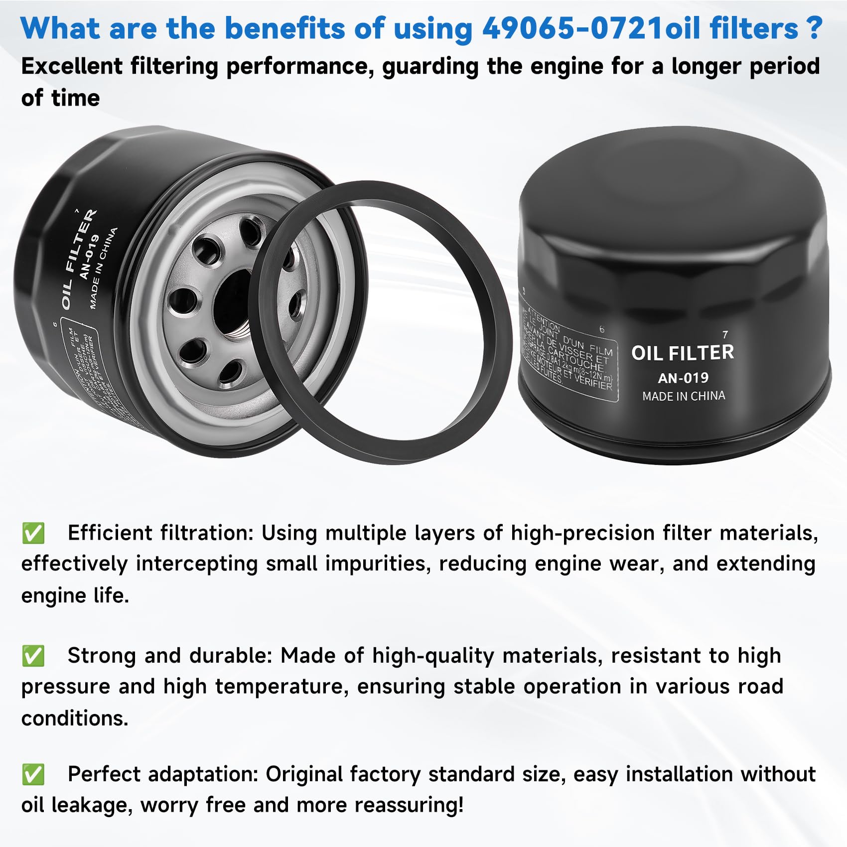 ANAHAF synthetic rubber seal detail highlighting oil-resistant sealing
