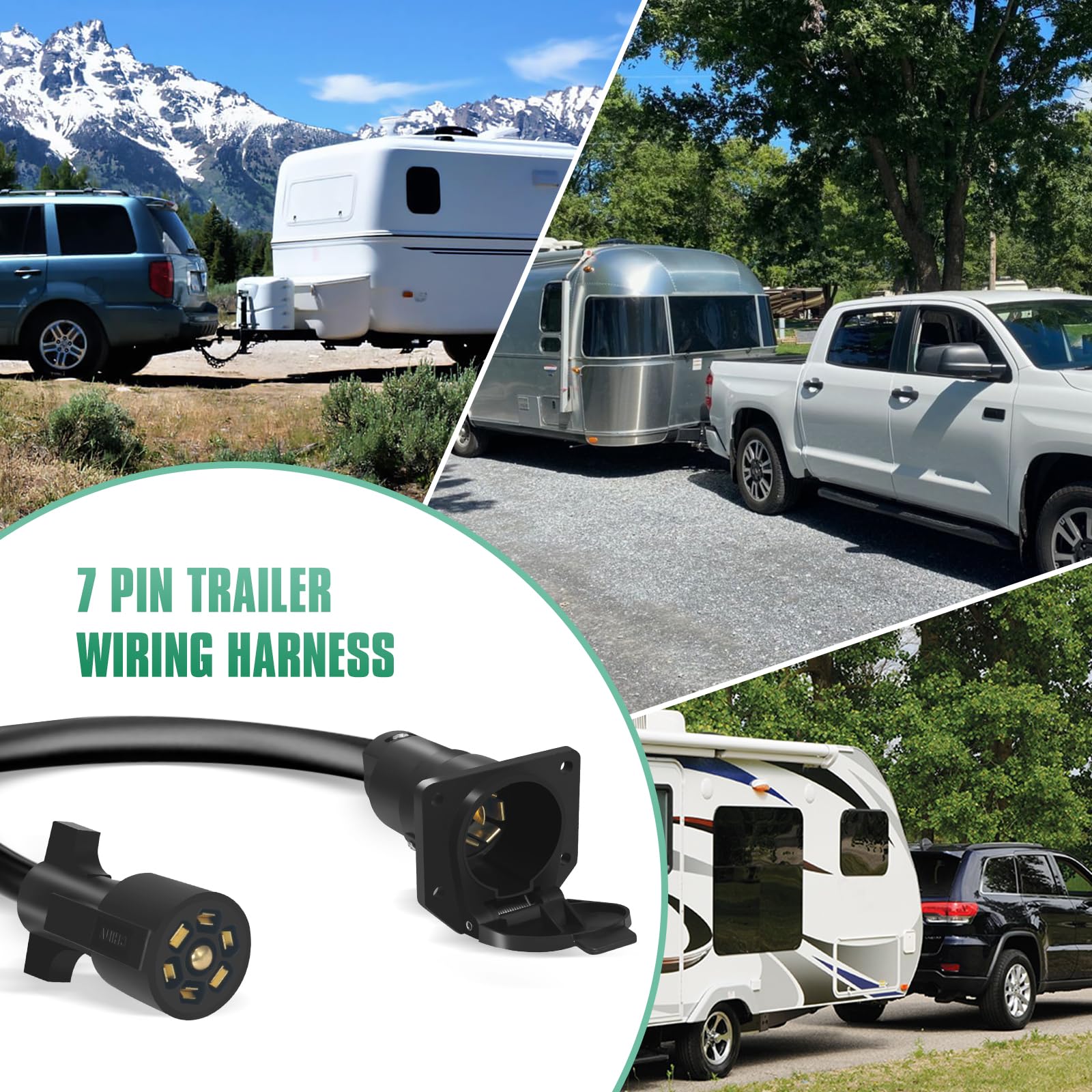 Anayguto at campsite connecting trailer lights for dependable power