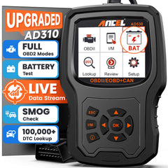 ANCEL AD530 front view showing device and buttons, quick diagnostics benefit