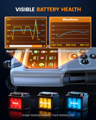 ANCEL BA101 Plus color screen playback of voltage curve to analyze drops