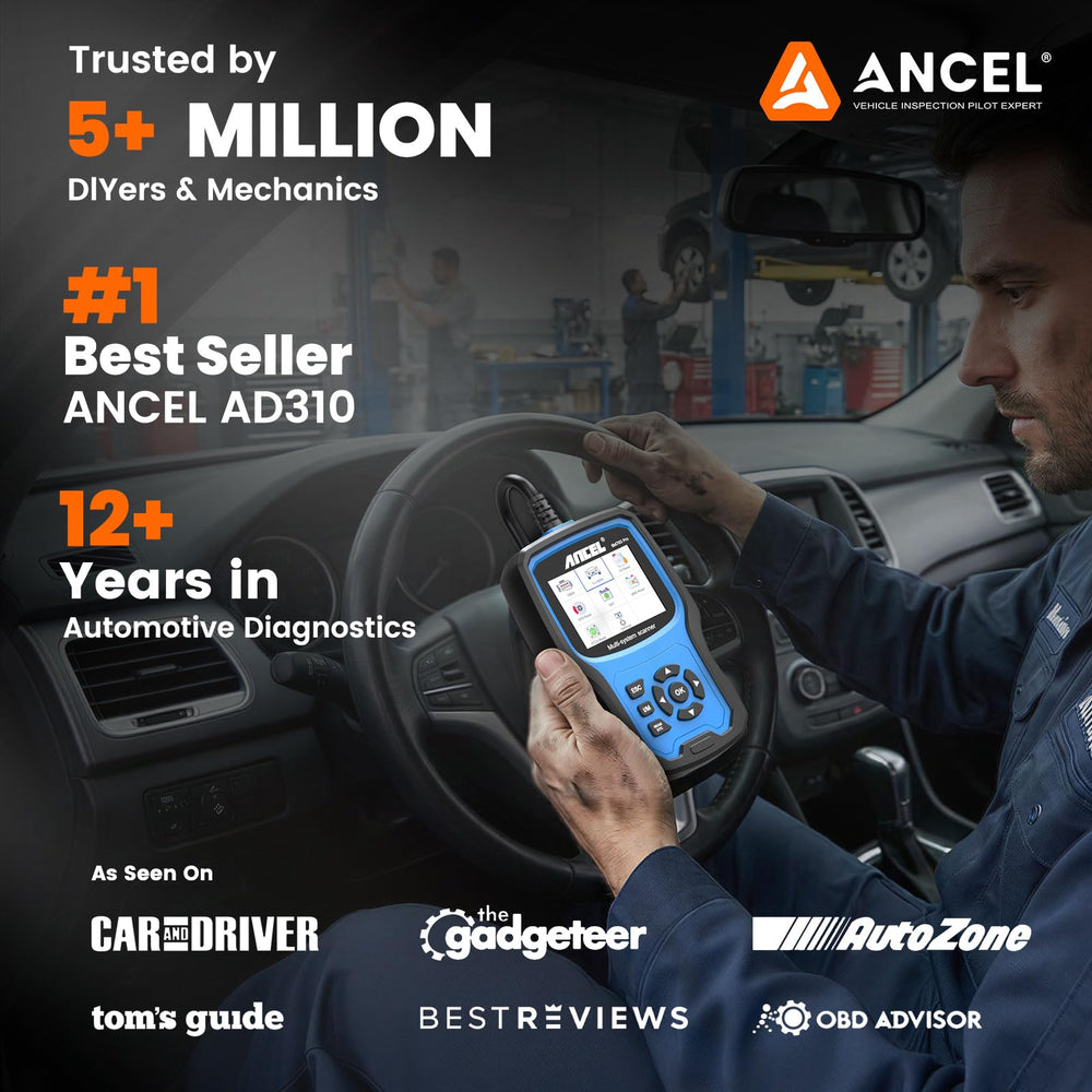 ANCEL BM700 PRO used in a garage setting, practical DIY service tool