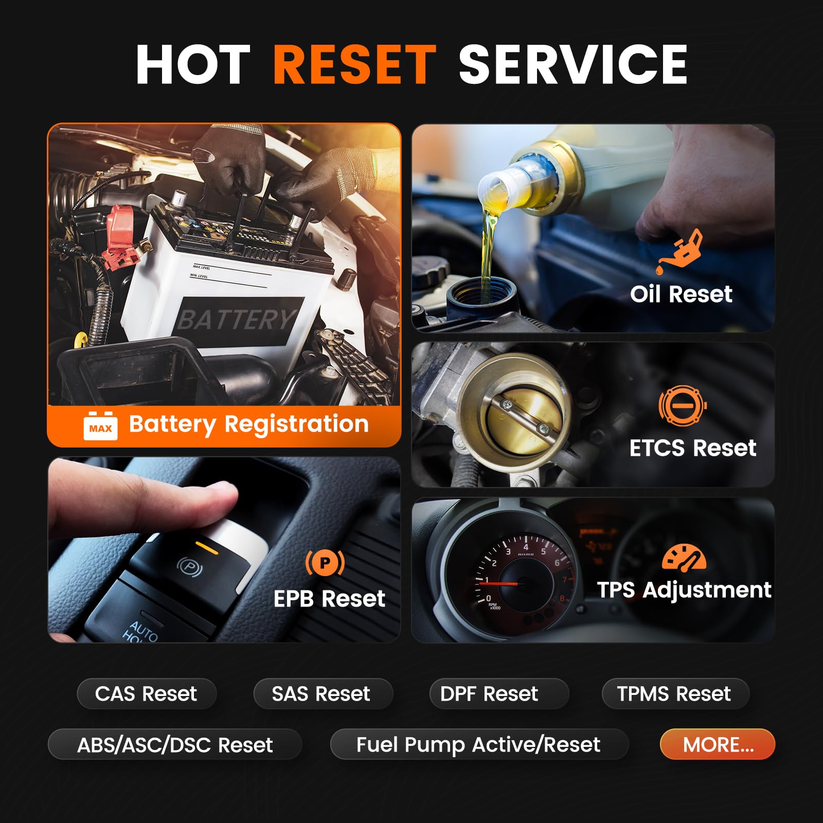 Technician using ANCEL BM700 PRO under hood to diagnose BMW systems fast