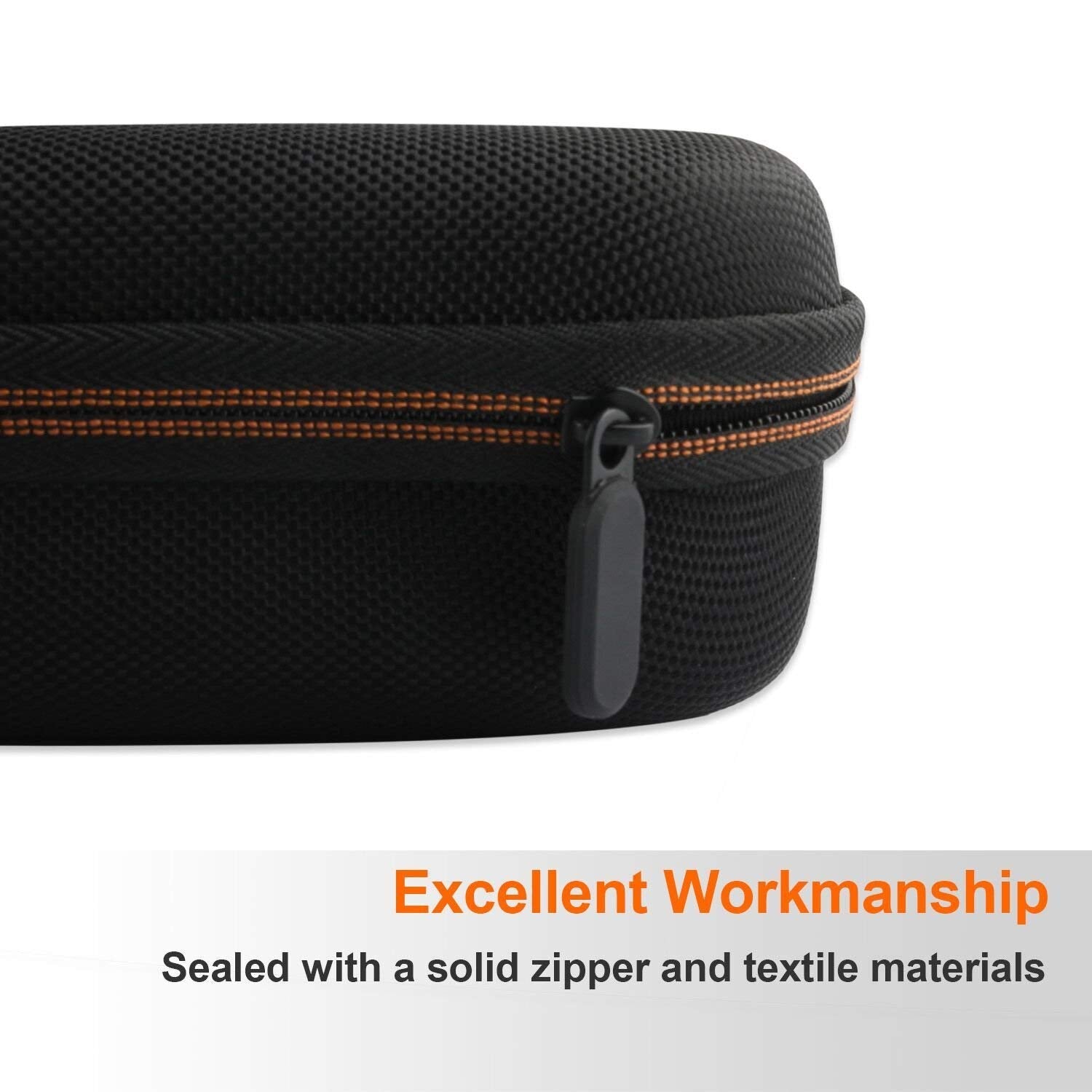 Reinforced zipper and ergonomic handle on ANCEL case for easy transport