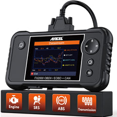 ANCEL FX2000-US front view showing display and buttons for quick diagnostics