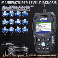 ANCEL TD700 16‑pin OBD connector close-up that ensures simple plug‑and‑play